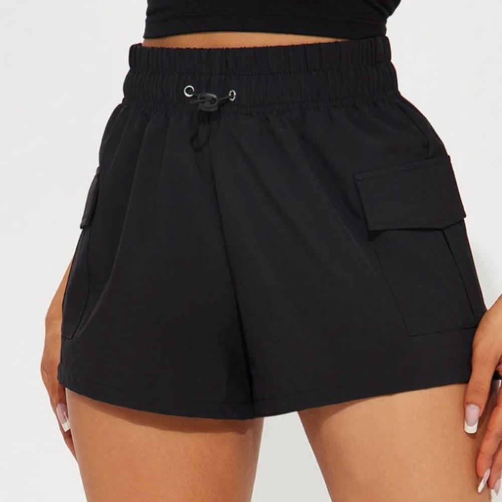 Nylon Cargo Shorts
